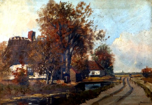 1305, Boerderij water brug landweg