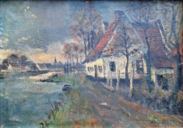 1328, Huis Claassens, Borgharen (winter)