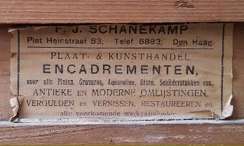 1265, Etiket lijstenmaker