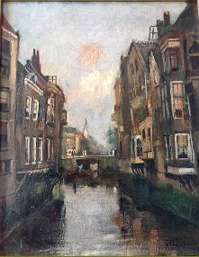 1280, Gracht met kerk